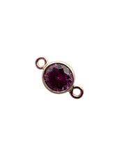 3mm, sterling silver , 3A, Cubic Zicronia Bezel Connector 
SKU#5030CM6