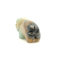 Amazonite multicolor pig shaped stone SKU#M2682