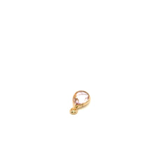 Clear tear drop shape crystal charm, SKU#M2140clear
