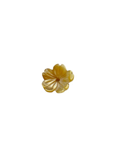 10mm Yellow flower mother of pearl, SKU#M4604