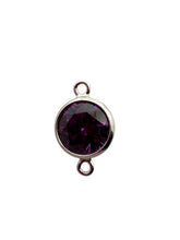 6mm 3A Cubic Zicronia Bezel Connector 
SKU#5005781M2