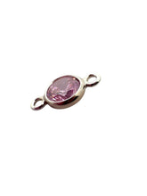 4mm,sterling silver, 3A, Cubic Zicronia Bezel Connector 
SKU#5005780M10