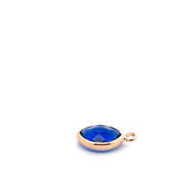 Dark blue Diamond shape crystal charm, SKU#M2156blue