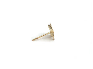 14kGF Flower Stud Earrings Sku#E26-4