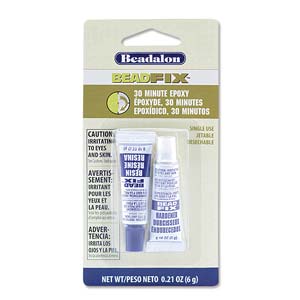 Beadfix Adhesive 2-part Epoxy 6 G, SKU#215A-100