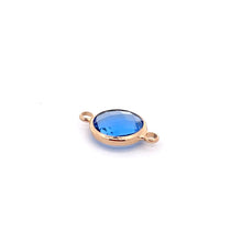 Blue triangle shape crystal charm,SKU#M2148blue