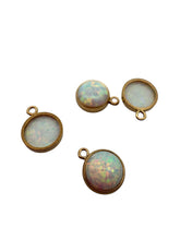 5mm white bello opal bezel drop