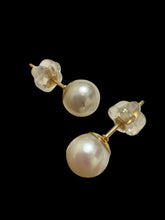 Japanese akoya pearl studs, 14KGF, SKU#Jakoya6