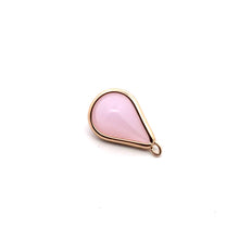 Pink round tear drop shape charm, SKU#M2160pink