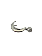 14K solid white gold Moon pendant, SKU#TP-77