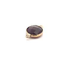 Dark purple triangle shape crystal charm,SKU#M2148Dpurple