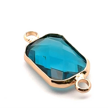 Light blue rectangle shape crystal charm,SKU#M2147lightblue