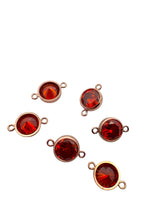 6mm, Rose Gold Filled, 3A, Cubic Zicronia Bezel Connector 
SKU#4805781M7