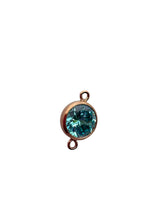 6mm, Rose Gold Filled, 3A, Cubic Zicronia Bezel Connector 
SKU#4805781M3
