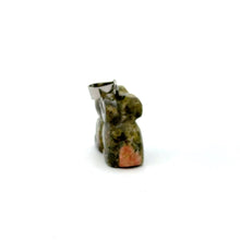 Unikite stone pendant SKU#M2684mossgreen