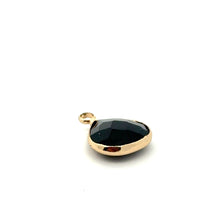Black triangle shape crystal charm, SKU#M2137Black