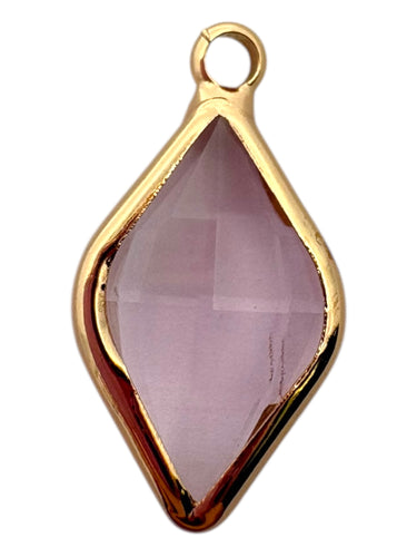 Diamond shaped charm SKU#M3105lavender