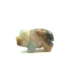 Amazonite multicolor pig shaped stone SKU#M2682