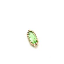 Green oval shape crystal charm,SKU#M2167green