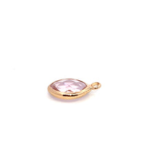 Light Pink  tiny tear drop  shape crystal charm,SKU#M2156Lpink