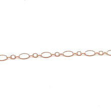 Rose Gold filled 2.3MM Tiny Oval Long & Short Chain, SKU#17SM801