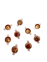6mm, Rose Gold Filled, 3A, Cubic Zicronia Bezel Connector 
SKU#4805781M11