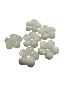10mm white flower mother of pearl, SKU#M4629