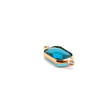 Light blue rectangle shape crystal charm,SKU#M2147lightblue