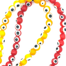 Round 6.12mm evil eye beads, SKU#M3168