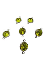 3mm, sterling silver , 3A, Cubic Zicronia Bezel Connector 
SKU#5030CM8