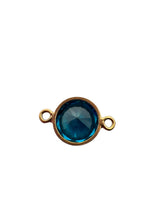 3mm, Gold filled , 3A, Cubic Zicronia Bezel Connector 
SKU#4030CM12