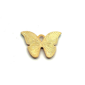 Butterfly Charm, Gold Plated, Sku#M3195