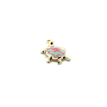 Pink flower turtle charm, SKU#M3207