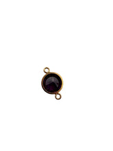 3mm, Gold filled , 3A, Cubic Zicronia Bezel Connector 
SKU#4030CM2