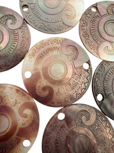 Round Mother of Pearl, Carved, SKU#M2636