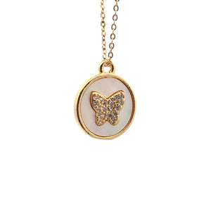 Butterfly Charm, Gold Plated, M4427