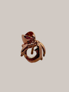 14KRG dolphin Bail, Rose Gold Pendant, SKU#TP-006R DEB