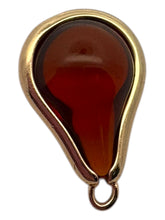 Champaign round tear drop shape charm, SKU#M2164champaign
