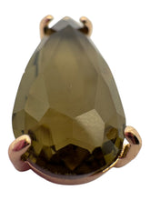 Green teardrop crystal charm, SKU#M2152green