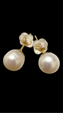 Japanese akoya pearl studs, 14KGF, SKU#Jakoya1