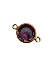 6mm,Gold Filled, 3A, Cubic Zicronia Bezel Connector 
SKU#4005781M6