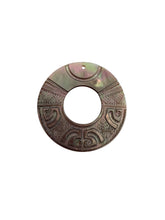Carved round mother of pearl, SKU#M2339