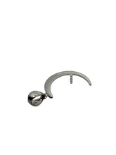 14K solid white gold Moon pendant, SKU#TP-77
