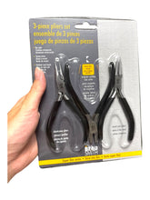 3 Piece Plier Set, Chain Nose Plier, Round Nose Plier, Tungsten Carbide Side Cutter, PL650-SET