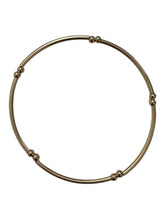 14KGF 6.75” tube bead bracelet,SKU#4014835675L