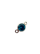 4mm,sterling silver, 3A, Cubic Zicronia Bezel Connector 
SKU#5005780M12