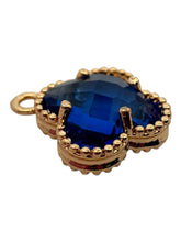 Dark blue four leaf clover charm, SKU#M2158-29