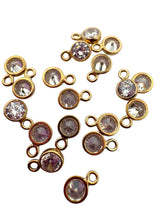 4mm, Gold filled , 3A, Cubic Zicronia Bezel 
SKU#5030DM4