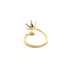 Gold plated ring with add on peg for a pearl, SKU#M3742G