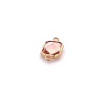 Light pink rectangle shape crystal charm,SKU#M2147lightpink